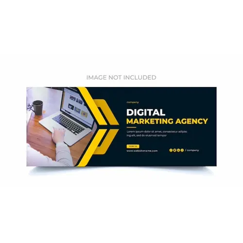 Digital marketing facebook cover template psd