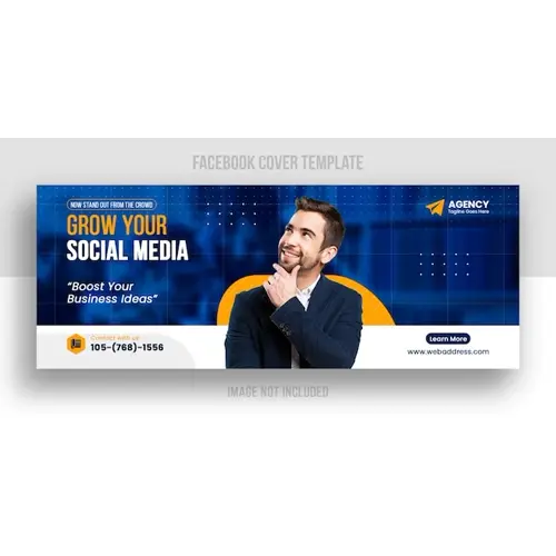 Digital marketing facebook cover template