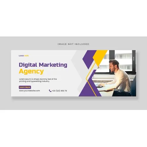 Digital marketing facebook cover template