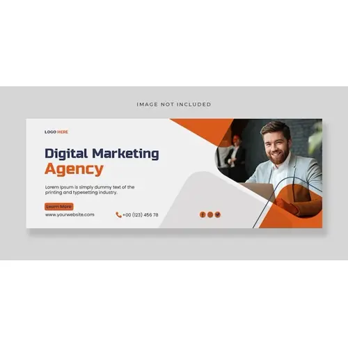 Digital marketing facebook cover template