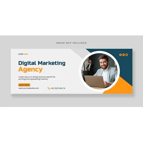 Digital marketing facebook cover template