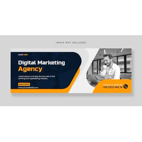 Digital marketing facebook cover template