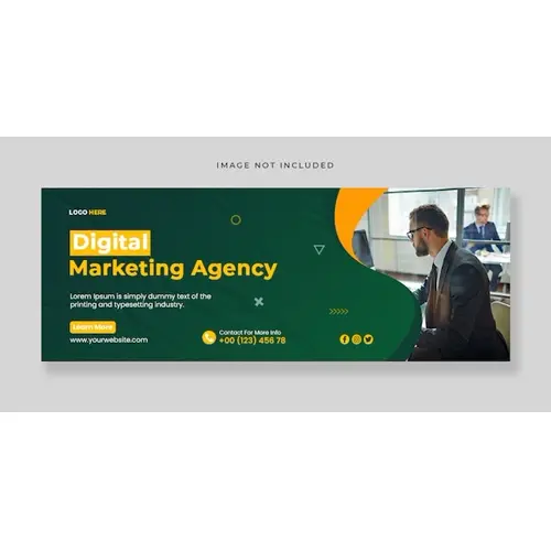 Digital marketing facebook cover template