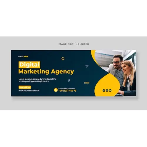 Digital marketing facebook cover template