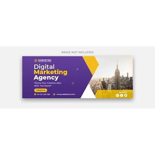 Digital Marketing Facebook Cover Template