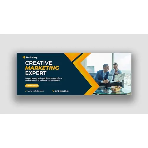 Digital marketing facebook cover template