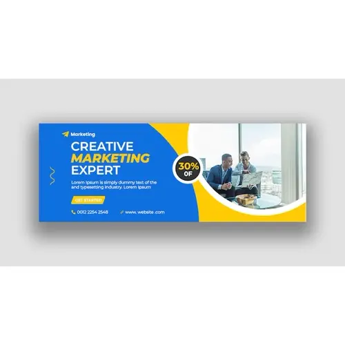 Digital marketing facebook cover template