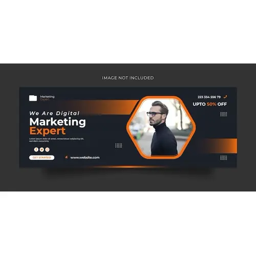Digital marketing Facebook cover web banner or social media banner template