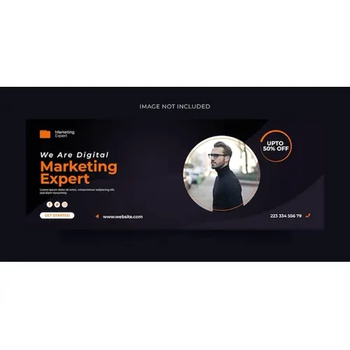 Digital marketing Facebook cover web banner or social media banner template