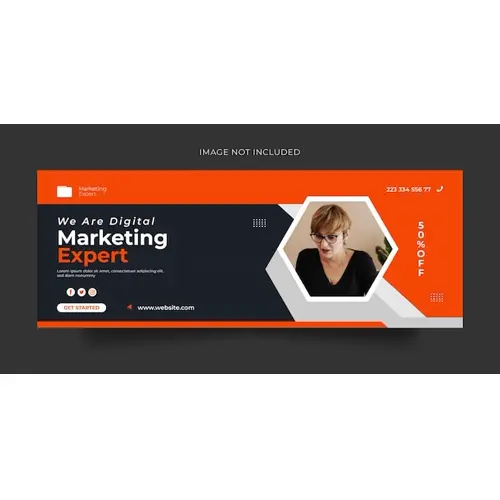 Digital marketing Facebook cover web banner or social media banner template