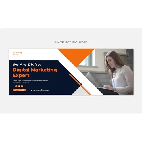 Digital marketing Facebook cover web banner or social media banner template