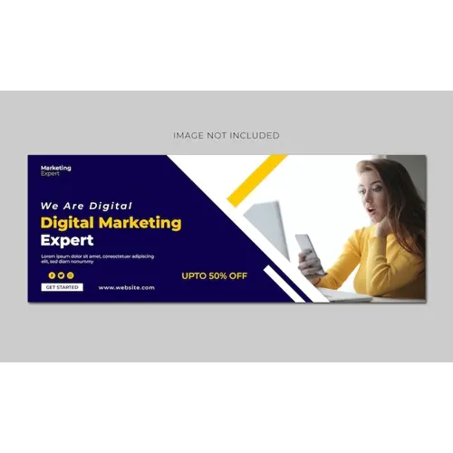 Digital marketing Facebook cover web banner or social media banner template