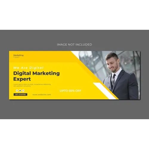 Digital marketing Facebook cover web banner or social media banner template