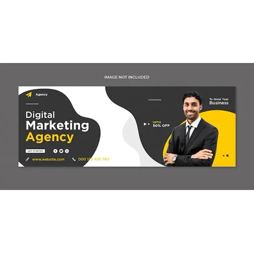 Digital marketing Facebook cover web banner or social media banner template