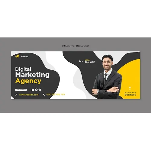 Digital marketing Facebook cover web banner or social media banner template