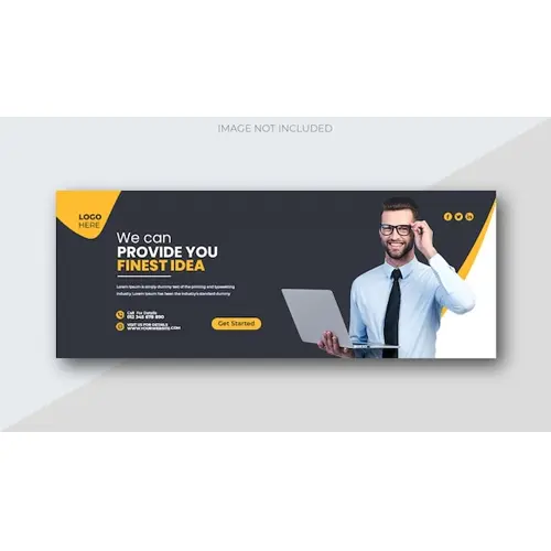 Digital marketing facebook cover and web banner template
