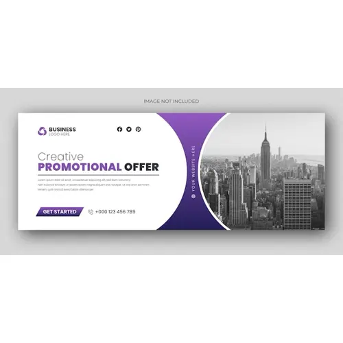 Digital marketing facebook cover web banner template