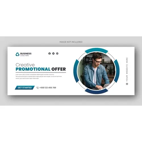 Digital marketing facebook cover web banner template