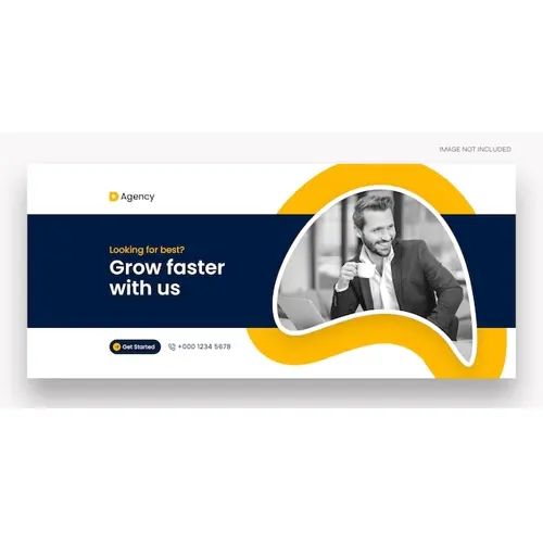 Digital marketing facebook cover web banner template