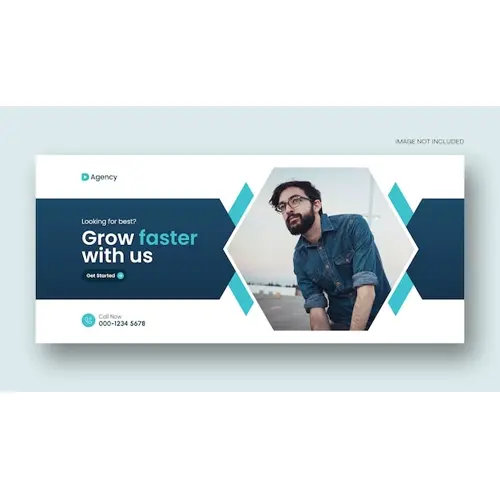 Digital marketing facebook cover web banner template