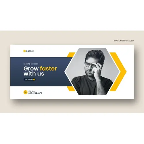 Digital marketing facebook cover web banner template
