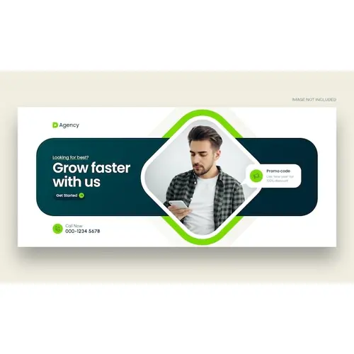 Digital marketing facebook cover web banner template