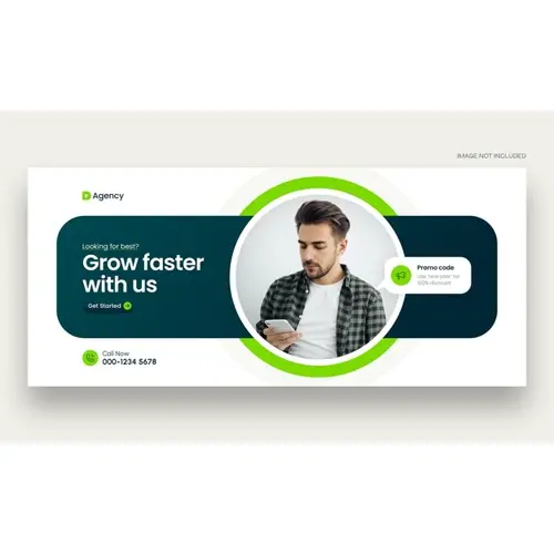 Digital marketing facebook cover web banner template