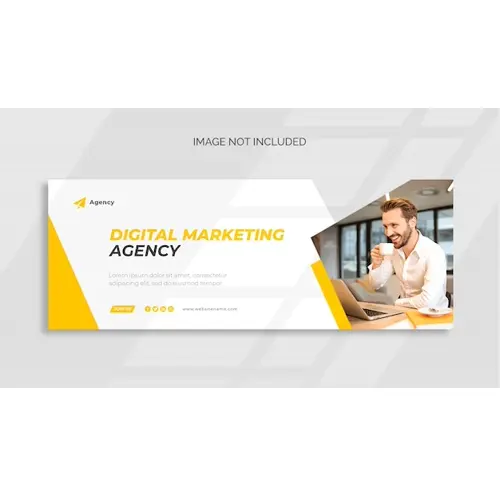 Digital marketing facebook cover and web banner template