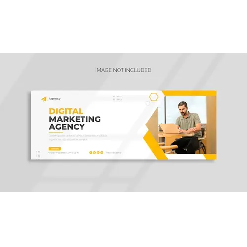Digital marketing facebook cover and web banner template