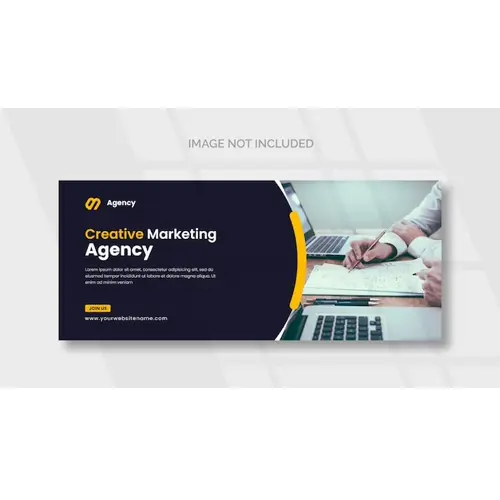 Digital marketing Facebook cover and web banner template