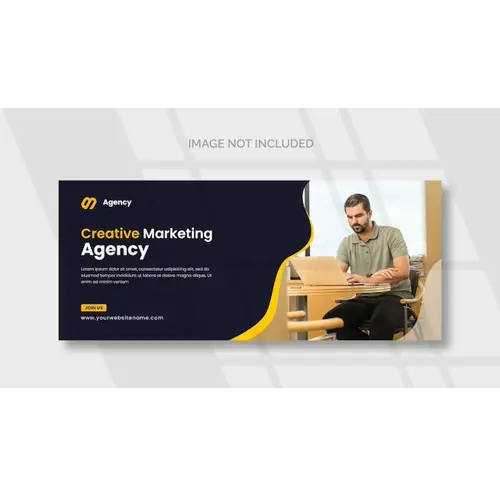 Digital marketing Facebook cover and web banner template