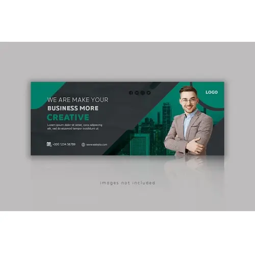 Digital marketing facebook cover and web banner template