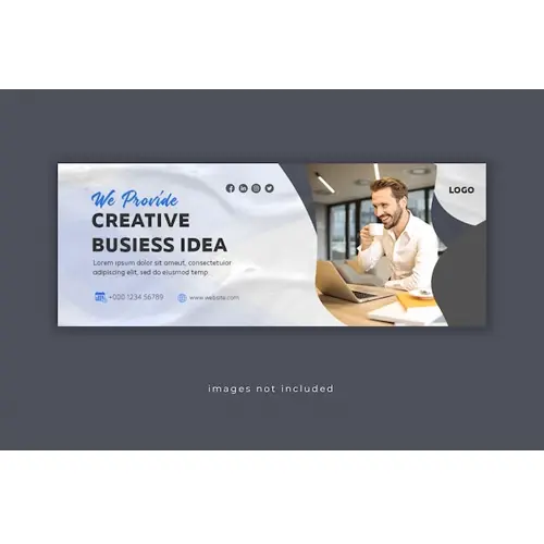 Digital marketing facebook cover and web banner template