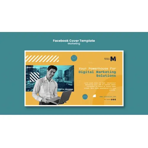 Digital marketing  facebook cover