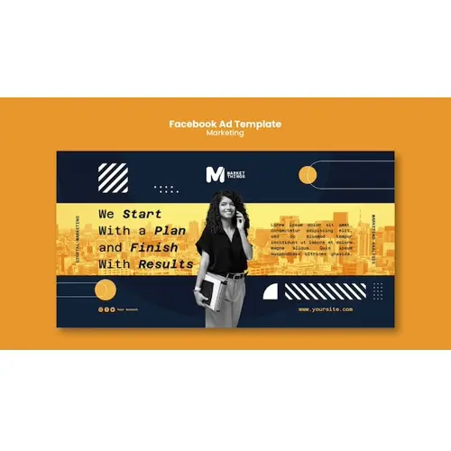 Digital marketing  facebook template