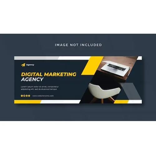 Digital marketing Facebook or web banner template