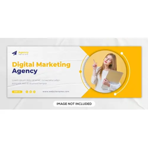 Digital marketing live webinar business promotion and corporate Facebook cover template