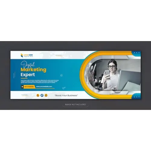 Digital marketing new facebook cover design and new social media post design template