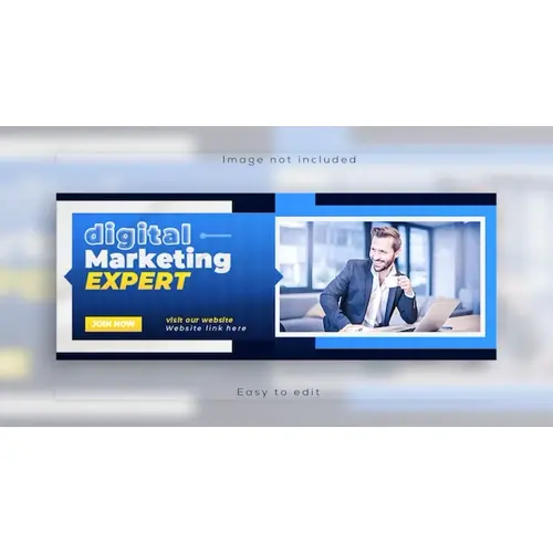 Digital marketing promotion Facebook other social media cover design and web banner template