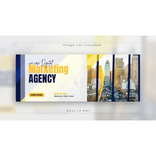 Digital marketing promotion Facebook other social media cover design and web banner template