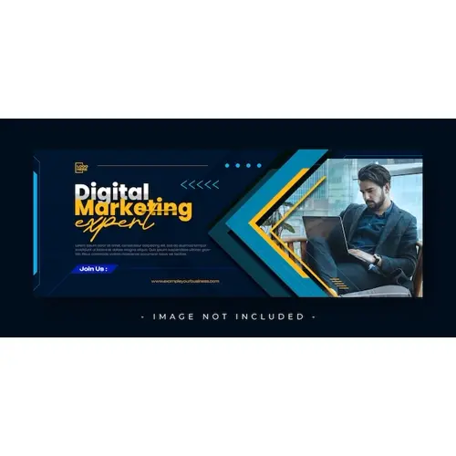 Digital marketing promotion social media facebook cover and web banner template