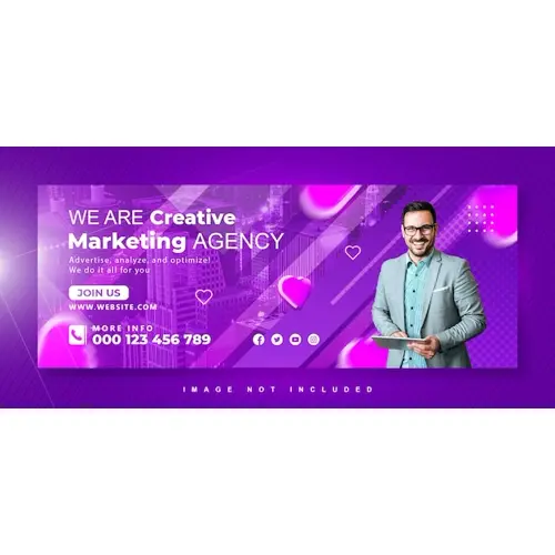 Digital marketing social media Facebook cover design