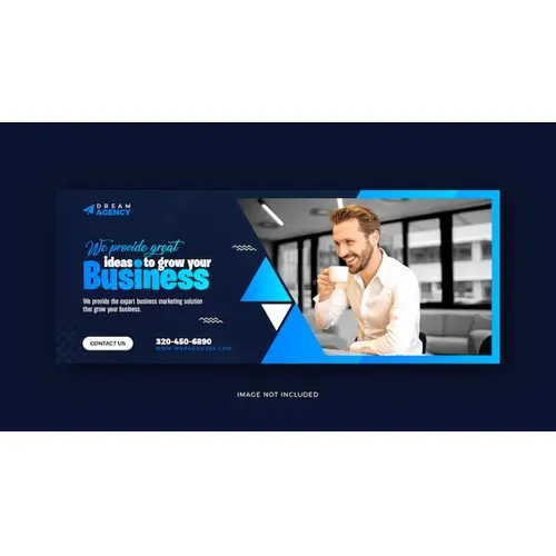Digital marketing social media Facebook cover and web template design