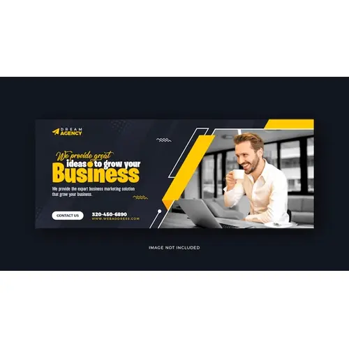 Digital marketing social media Facebook cover and web template design