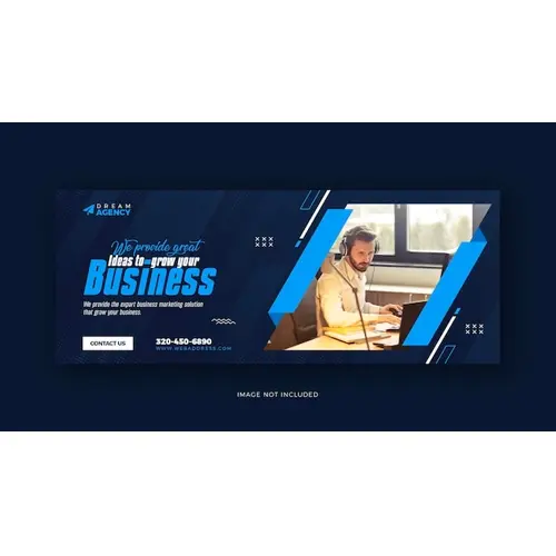 Digital marketing social media Facebook cover and web template design