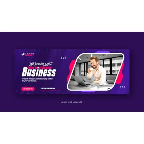 Digital marketing social media Facebook cover and web template design