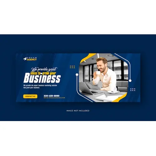 Digital marketing social media Facebook cover and web template design
