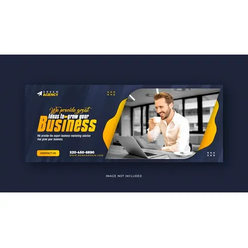 Digital marketing social media Facebook cover and web template design