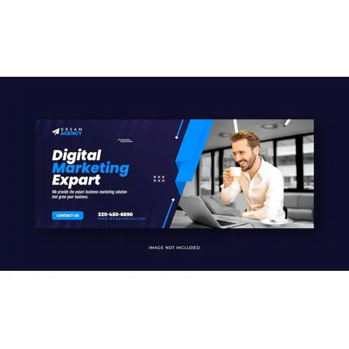 Digital marketing social media Facebook cover and web template design