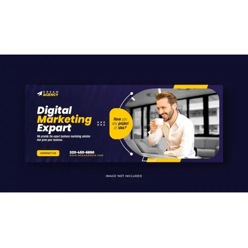 Digital marketing social media Facebook cover and web template design
